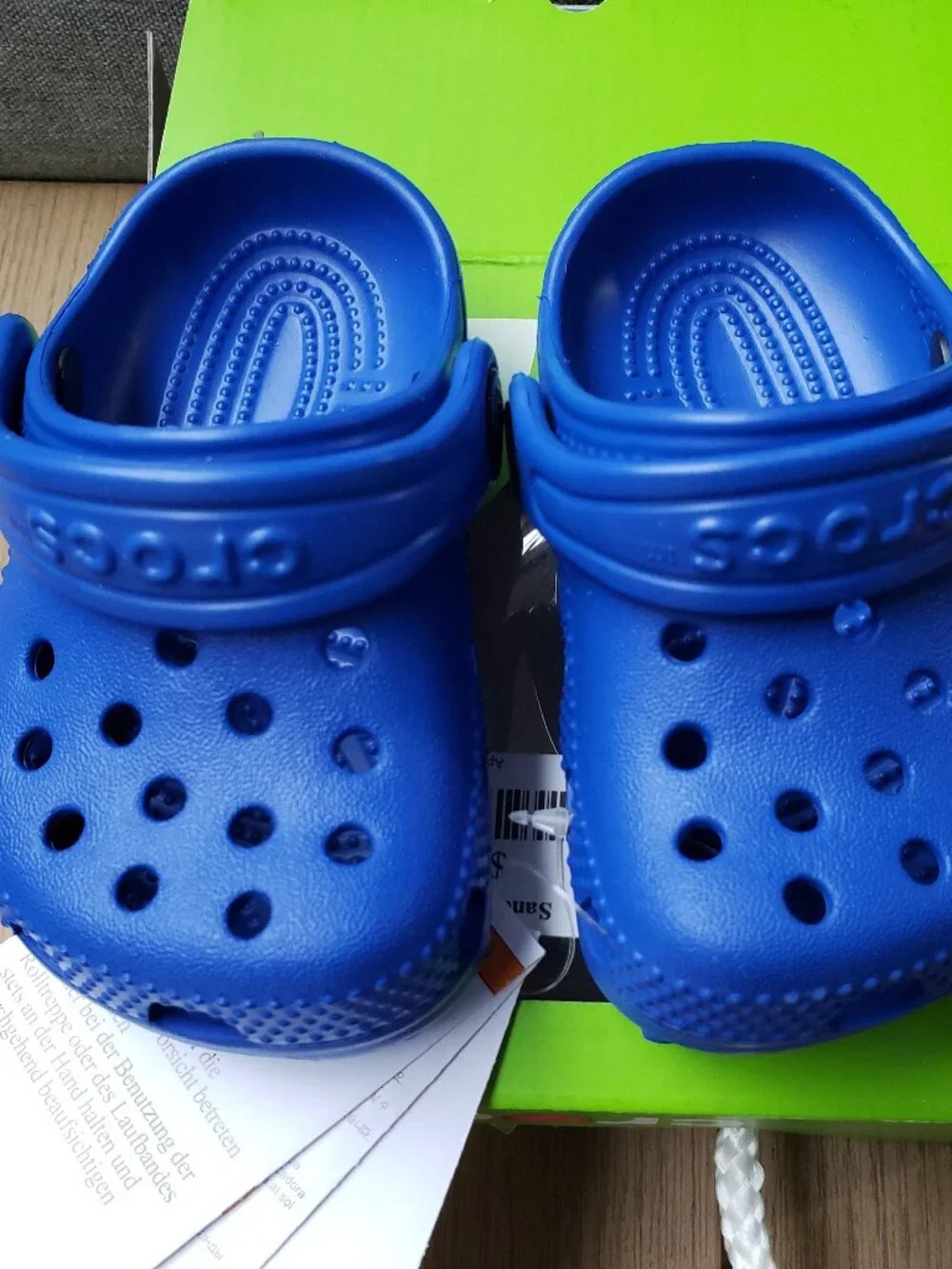 BNWT - IOB Crocs Little Clog - Blue Bolt (C2 - C3) CROCS